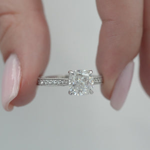 The Catherine - Engagement Ring Made in White Gold