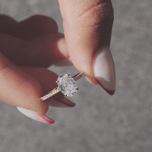 The Pave Lexie - Engagement Ring Made in Yellow Gold