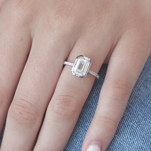 The Pave Charlotte - Engagement Ring Made in White Gold