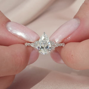 The Kristen - Engagement Ring Made in White Gold