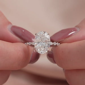 The Khloe - Engagement Ring Made in White Gold