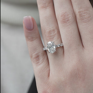 The Adelle - Engagement Ring Made in White Gold