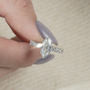 The Adelle - Engagement Ring Made in White Gold