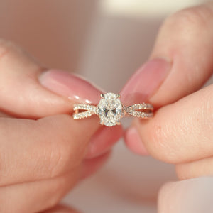 The Angelina - Engagement Ring Made in Rose Gold
