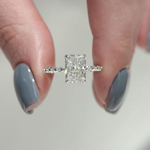 The Khloe - Engagement Ring Made in White Gold