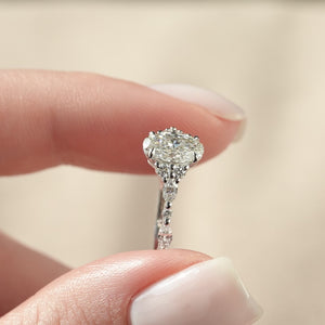 The Kristen - Engagement Ring Made in White Gold