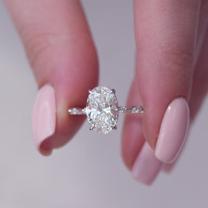 The Hidden Halo Penelope - Engagement Ring Made in White Gold