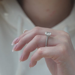 The Rachel - Engagement Ring Made in White Gold