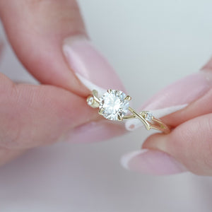 The Twig - Engagement Ring Made in Yellow Gold
