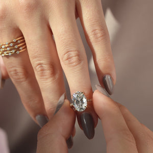 The Pave Kamellie - Engagement Ring Made in Yellow Gold
