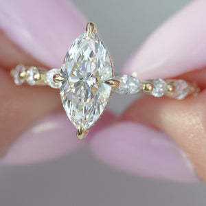 The Lindsey - Engagement Ring Made in Yellow Gold