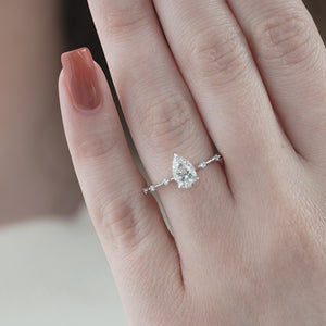 The Hidden Halo Penelope - Engagement Ring Made in White Gold